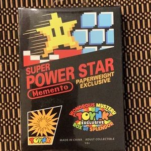 Nintendo Retro Gamer Power Star paperweight
